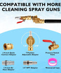 Adapters and accessories for Ultra Reach Radiator Cleaning Wand Set With 48 Inch And 24 Inch Wands, various connectors and tape