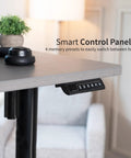 VIVO Electric Standing Desk Frame Single Motor Height Adjustable Workstation Base With Memory Settings Fits 41-74 Inch Tops smart control panel with memory presets
