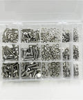 510 Piece M3 M4 M5 M6 Stainless Steel Hex Bolts Nuts And Washers Kit In 304 Grade Fasteners For DIY Projects And Garage Work Durable Threads Broad Size Range Easy To Bolt Up Ready For Home Repairs in organizer box