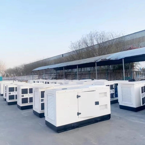 Heavy Duty Portable Generator For Home Backup And Job Sites Quiet Beast Mode Industrial Grade Power That Keeps Homes Running And Pros On Schedule For Daily Use Ready To Roll white metal generator units outdoors