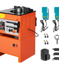 1600W Electric Rebar Bender Cutter Combo Machine For Steel Bar Tools Bends And Cuts In Seconds Portable powerhouse with control panel.