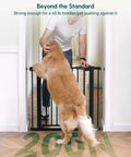 Auto Close Baby Gate For Doorways And Stairs 26 To 40 Inch Pressure Mounted No Drill Safety Gate For Kids And Pets Easy Install
