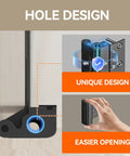 Heavy Duty Door Reinforcement Lock For Front And Inward Swing Doors With 1200Lb Ultra Strength And Wider Strike Plate design