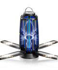 Sun Powered Dope Bug Zapper Outdoor With 5000mAh Battery USB-C Rechargeable And 4 Sided Solar Panels