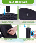Installation guide for Heavy Duty 20 Lb Round Patio Umbrella Base With Resin Coated Calcium Carbonate Core Universal Fit For 1.5 To 2 Inch Poles With Adjustable Adapters