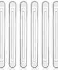Rock Solid Silicone Cabinet Door Bumpers With Hella Strong Adhesive, Clear Furniture Protectors For Walls Drawers And Shower Doors, 6 Pack Easy Peel Stick Guards, clear PVC strips, 14.7 cm wide