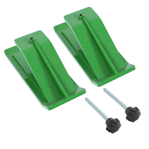 Two Pack Universal Tractor Bucket Edge Protectors For Most Loaders, Built Tough On Heavy Duty Steel With Durable Green Powder Coating