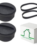 Two Filters And Two Belts Replacement Kit For BigGreen Pro Cup Commercial Bagless Upright Vacuum Cleaner BGU1937T, box, and filters