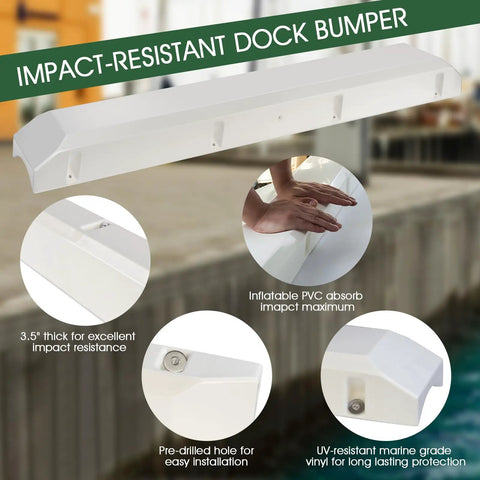 Marine Grade Boat Dock Bumpers For Edge And Piling Posts Dock Fenders For Piling Poles 48 Inch with impact-resistant features