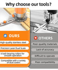Heavy Duty Stainless Steel Router Circle Cutting Jig With Adjustable Depth And Universal Fit For Most Dust Covers Delivers Knockout Precision On Woodworking Projects Dang Simple Setup comparison chart.