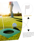 2 Pack Portable Golf Putting Cup Practice Set With Continuous Ball Return for Indoor Training, Plastic Cup on Grass