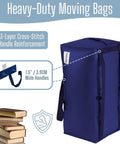 Heavy Duty Moving Bags Eight Pack With Backpack Straps And Sturdy Zippers And Handles, Extra Large Campus Dorm Essentials