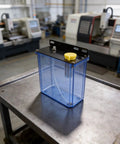 Sileduove 3L CNC Machine Lubrication Water Box With Built In Filter Oil Tank For Lathe Milling Drill Efficient Cooling System 210X128X180mm on metal workbench.
