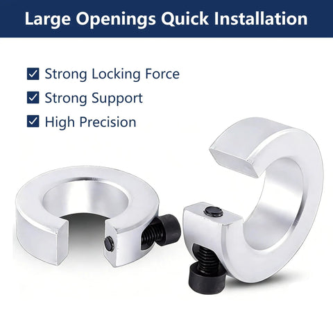Four Pack Linear Rail Stop Collars For 20mm Shafts 20mm Bore 40mm OD 12mm Thick Aluminum With M5 Screws CNC Motion Guide System And Precision Stop Rings For Milling And CNC Machinery Built Heavy Duty And Reliable. open split aluminum collars with M5 screws