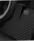Game Changer High Density Acoustic Foam Panels Two Centimeter Thick Self Stick Noise Blocking Tiles For Home Studio And Daily Driver Ride With Fire And Water Resistant Shield applied in a car interior.