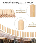 1000Pcs Woodworking Dowels Kit With Round Grooved Fluted Wood Dowel Pins 6x30mm showing grooved design and beveled ends