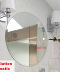 8 Piece Pure Brass Decorative Screws With Matching Caps And Washers installation schematic showing mirror fasteners and washers on a wall.