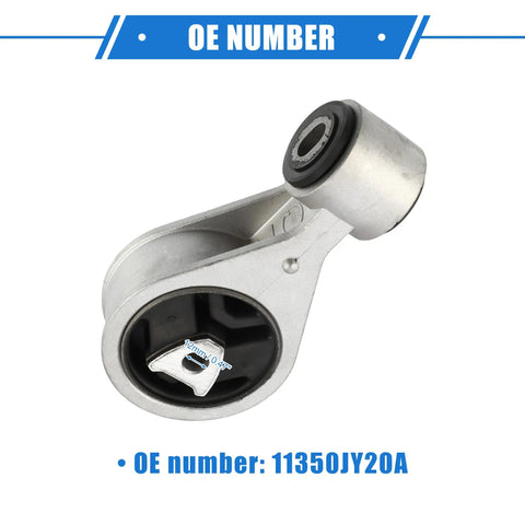 Bolt On Engine Mount Bracket For Nissan Rogue 2008 To 2013 Rogue Select 2014 To 2015 XTrail 2008 To 2013 Sentra 2007 To 2012 OE 11350JY20A Direct Fit Anti Deform Metal Silver Tone Mount Bracket To Stop Rattle And A Smooth Ride