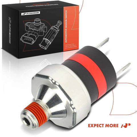 Low Air Pressure Indicator Switch Fits Freightliner Century Columbia, Two Pin Blade Terminal Direct Replacement