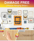 Heavy Duty Picture Hanging Strips XL 20 Pairs 40 Strips Damage Free Hanging No Nails For Wall Decor Removable Adhesive Hook