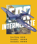 Beginner Friendly WWII F4U Corsair RC Plane With Aileron 4CH 2.4Ghz Remote Xpilot Gyro Stabilizer Self Righting Aircraft