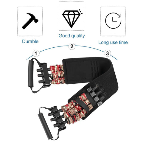 Sturdy Chest Expander Rope For Pectoral Training With Cushioned Waist Lightweight Nylon Build Resistance Bands For Chest Press