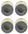 4 Pack Air Intake Filter Cartridge 65 mm By 72 mm 15 Micron Replacement 90950500000 C75 2 For Becker Dry Vane Vacuum Pumps