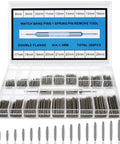 Top Shelf 360 Piece Watch Band Pins With Heavy Duty Link Pin Remover Tool For Quick Swap Adjustments And Rock Solid 316 Stainless Steel Fixes For Every Watch Style in organized storage case.