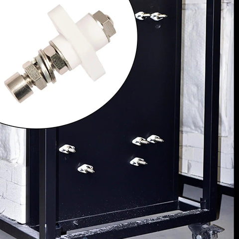 Heavy Duty Electric Terminal Block For Copper Connector Junction Block High Temperature Rated Detachable Design Spare Part For Industrial Grade Conductivity 2.5 Mm Beefy Power Terminal For Quick Swap And Durable Wiring mounted on black panel