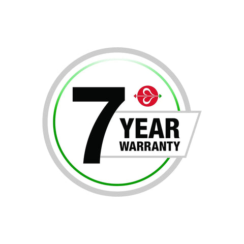 7-year warranty badge for PerforMAX Universal Toilet Repair Kit For 2-Inch Flush Valves High Performance All In One Easy Install No Hassle