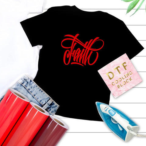 Cooling Block For DTF Transfers Fast Cold Peel Printing Tool For DTF Powder Transfer Film And Sublimation Perfect Pink Accessory.