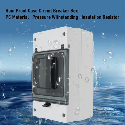 Built Like A Tank Ip66 Waterproof Dc Circuit Breaker Box For Solar Battery Backup And Commercial Panels With Shock Resistant Abs Pc Housing Ideal For Rough Exterior Projects Today, rainproof case design.