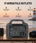 1800W Solar Generator With 3600W Surge On The Go 200W Panel 1024Wh LiFePO4 Portable Power Station Kit with multiple outlets