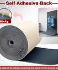 Rock Solid 11mm Acoustic Foam Mat Heavy Duty Sound Dampening Self Adhesive Floor Panel with rolled edge and sticky backing.