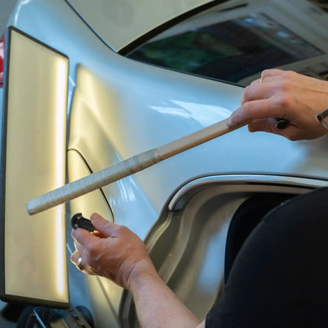 Heavy Duty Auto Dent Puller Kit Includes Nine Nylon Threaded Rod Tips For Quick Hail Fixing And Easy Door Ding Repairs That Smoothly Flattens Bumps While Keeping Your Ride Looking Sweet Without Shop Fees