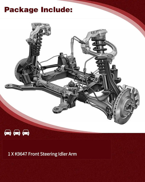Package includes 1x K9647 Front Steering Idler Arm Replacement for 1989 1995 Toyota Pickup and 1993 1998 Toyota T100