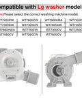Upgraded AHA75673404 Washer Drain Pump Assembly for LG Washing Machine Replacement, Drop In Fit for WT7800CV WT7100CW WT7060CW WT7300CV WT7800CW WT7900HBA WT7150CW, Beefed Up Durable High Performance Pump on white background