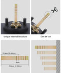 Details of black pocket door lock for sliding doors with privacy latch, showing internal structure and adjustable fit for 1-3/8 to 2-3/16 inch doors.