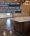 Next Level Concrete Sealant Brings Badass High Gloss Protection For Waterproofing Brick Terrazzo garage floor with quick-dry finish.