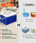 Comparison of Awesome Mini Pottery Wheel Kit For Kids And Beginners with others, showing advantages like stability and accessories.
