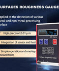 Roughness Tester Meter Profilometer With Data Storage And OLED Display, precision surface measurement tool with 0.01µm accuracy.