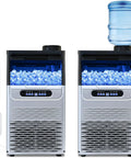 Commercial Ice Maker 100 Lbs Per Day Under Counter Or Freestanding 22 Lbs Ice Storage with dual water input options