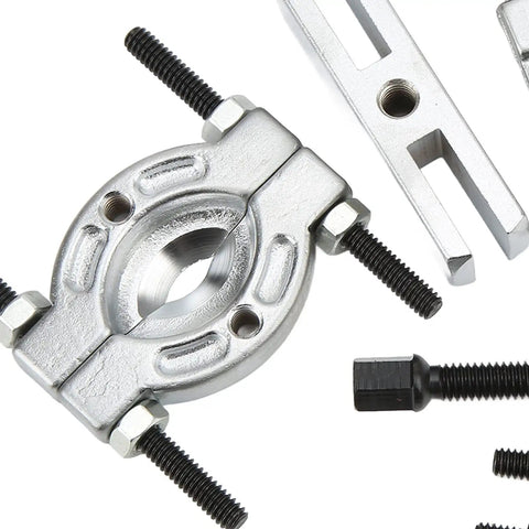 Close-up of Pro Grade Bearing Puller Set 9Pcs Portable Bearing Separator Kit Heavy Duty Metal Splitter parts