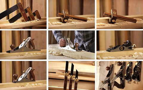 CSP4 No 4 Smoothing Plane For Cabinet Work And General Joinery Cast Iron Body Precision Milled Base shown in woodworking shop