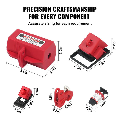 Top Shelf Electrical Lockout Tagout Kit Boss Level Safety Padlocks Hasps Tags Circuit Breaker Lockouts With Heavy Duty Nylon Straps Slick Carry Tote For Jobsite Power Maintenance
