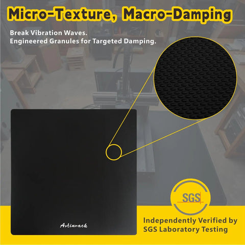 Ultra Light High Rebound Anti Vibration Pads Set 2 Pack Damping Mats For Noise Reduction And Higher Print Accuracy texture detail