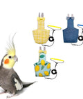 Bird Diaper Harness Flight Suit Set With 80 Inch Flying Leash Rope for Parrots, Conure, Cockatiel, and Small Pet Birds, 3 Piece Kit