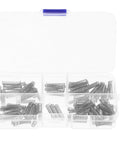 Dope Mini Compression Springs Kit With 100 Pieces of Stainless Steel Assortment Perfect For DIY Repair Projects And Practical Builds That Rock And Last Forever Without Rust Or Breaking, clear organizer case