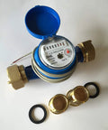 AS250U 100P 1 Inch Water Meter With Pulse Output For Inline Horizontal Mount Measures Gallons Plus Coupling Included