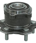 Front view of Rear Wheel Bearing And Hub Assembly For Nissan Altima 2007 2018 Maxima 2009 2019 Murano 2015 2016 Pathfinder 2013 2019 5 Lug With ABS Direct Fit Replacement Premium Quality Guaranteed